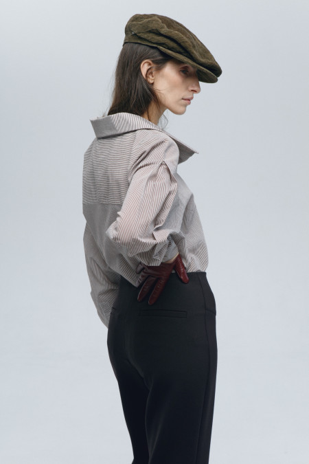Брюки Bootcut (Цвет Горький шоколад, Размер 42/XS, Состав 64% Полиэстер, 27% Вискоза, 6% Хлопок, 3% Эластан)