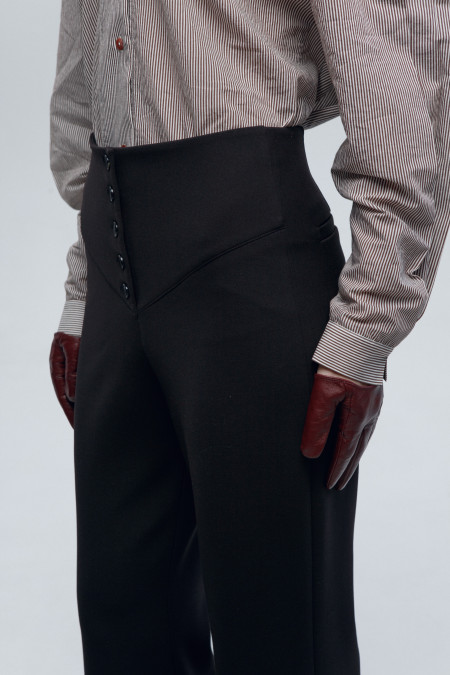 Брюки Bootcut (Цвет Горький шоколад, Размер 42/XS, Состав 64% Полиэстер, 27% Вискоза, 6% Хлопок, 3% Эластан)