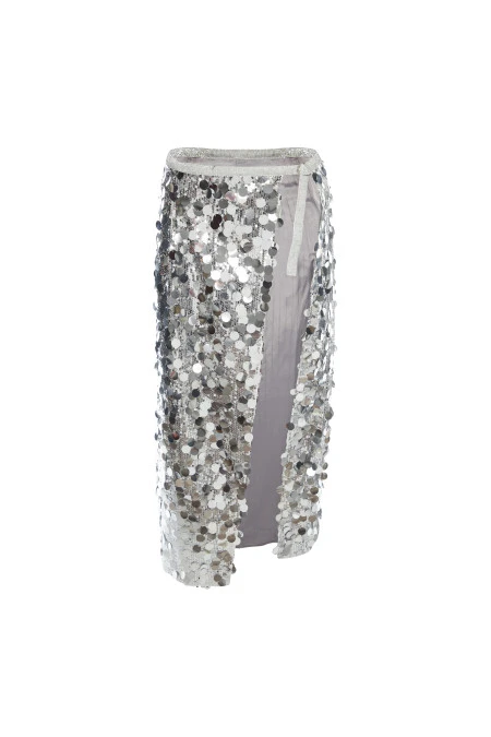 Юбка Candy (Цвет Серебристый, Размер M, Состав 100% полиэстер)