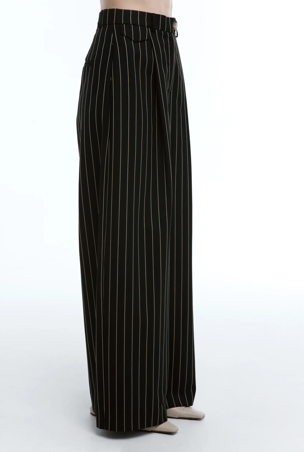 Брюки Time management ( Цвет Чёрный в полоску )