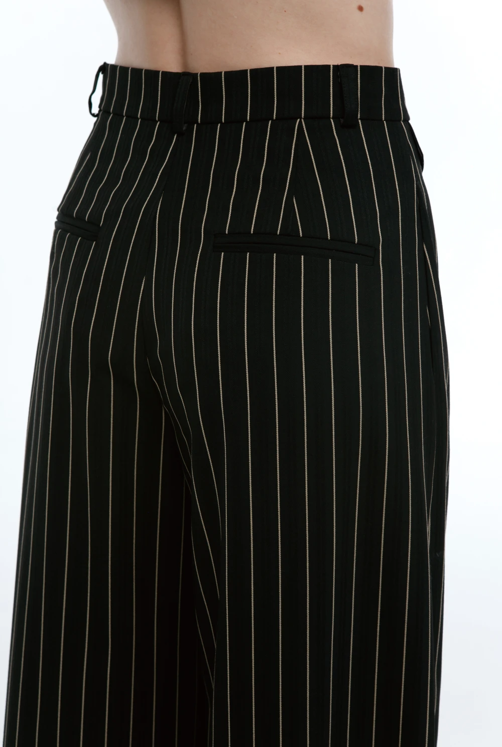 Брюки Time management ( Цвет Чёрный в полоску )