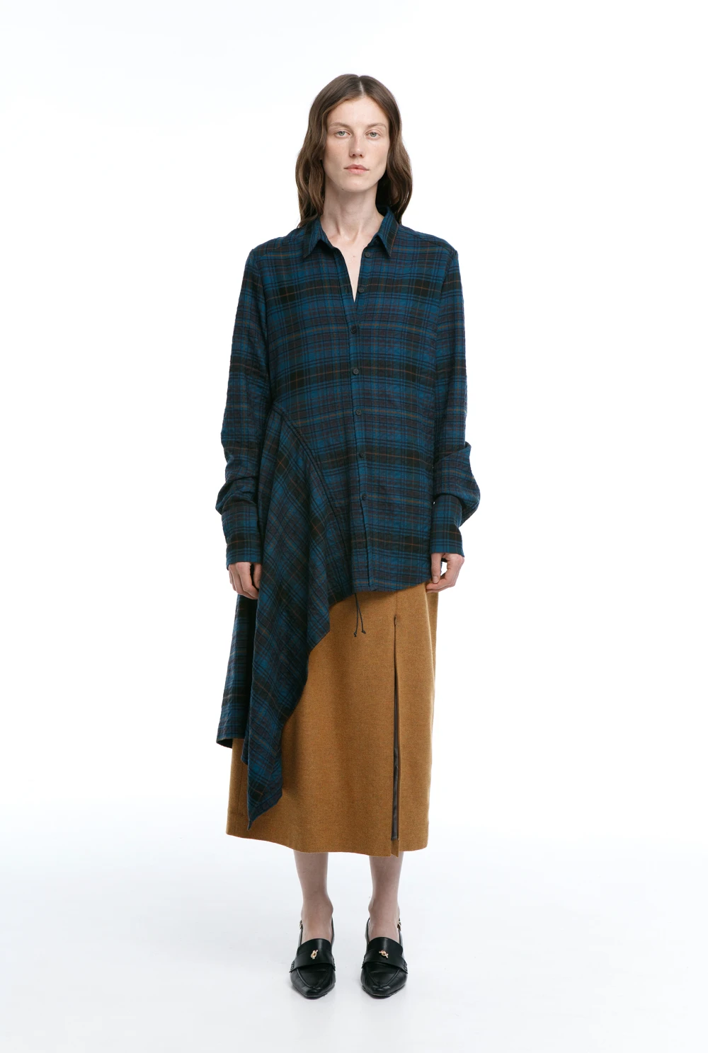 Рубашка Ixora ( Цвет Морская волна в клетку )