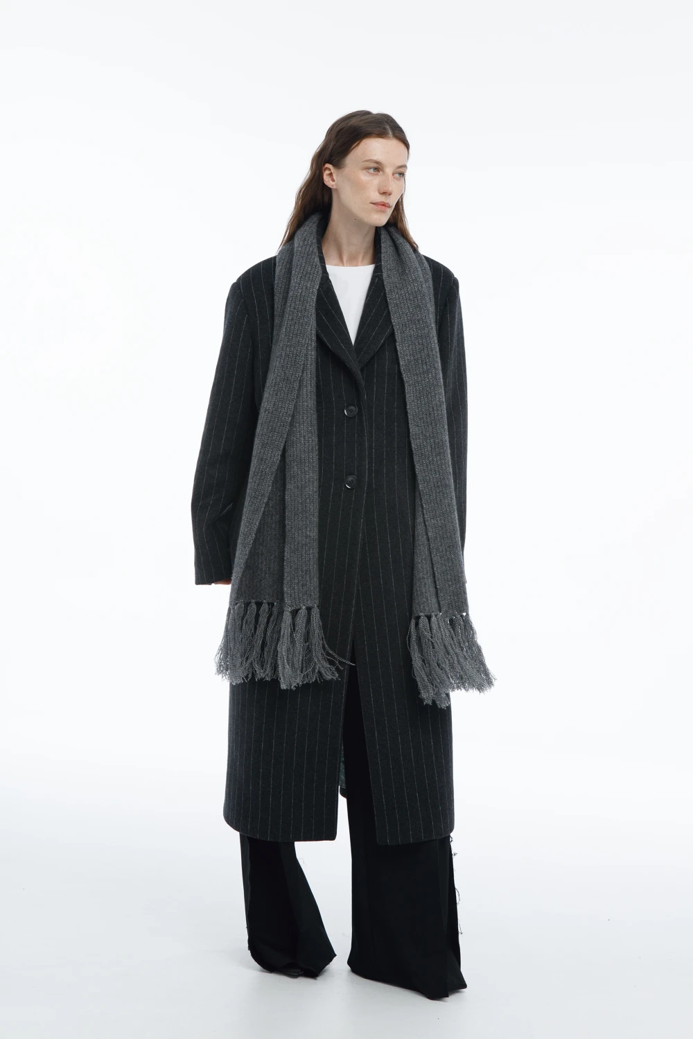 Шарф Echarpe ( Цвет Серый меланж )