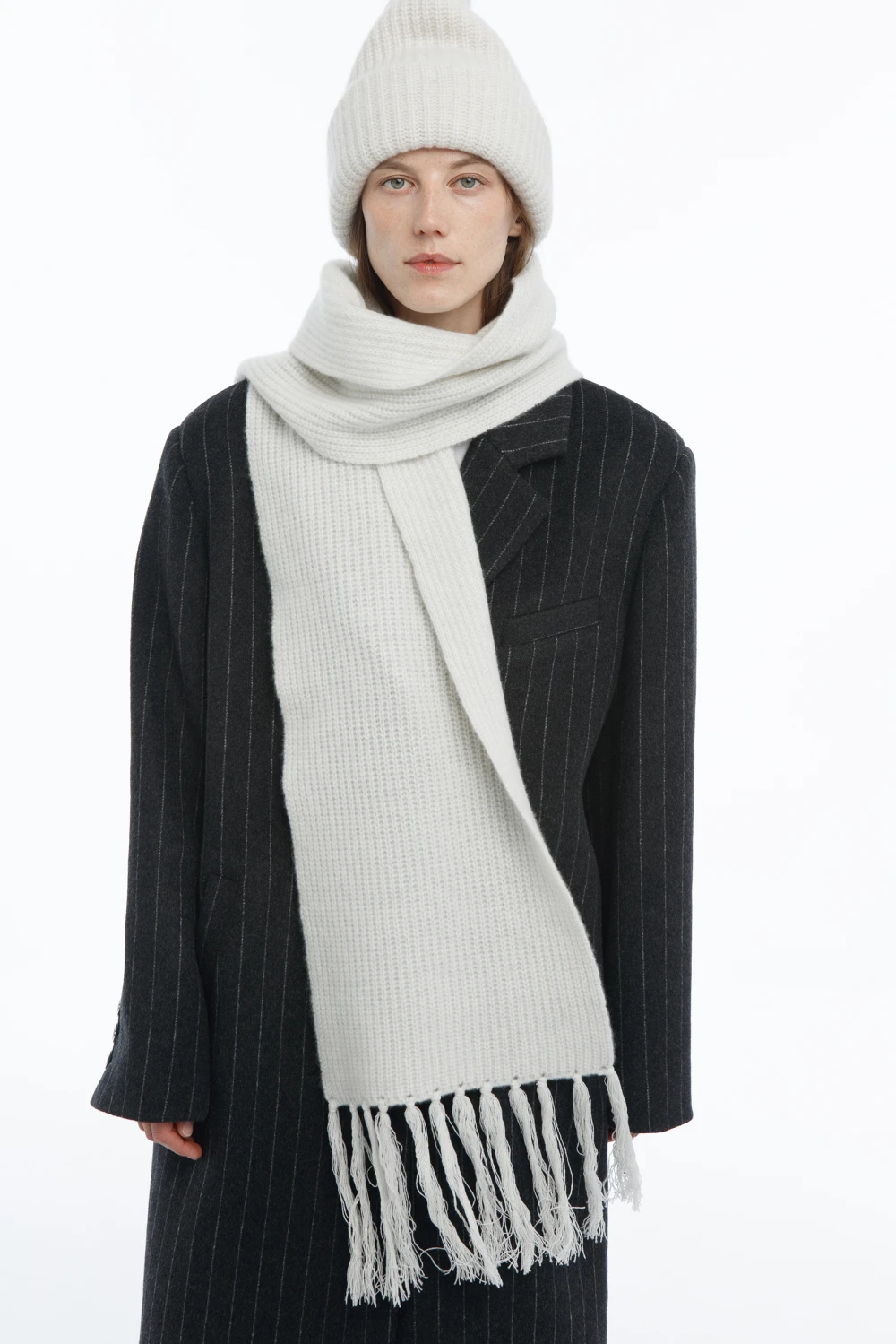 Шарф Echarpe ( Цвет Светло-серый )