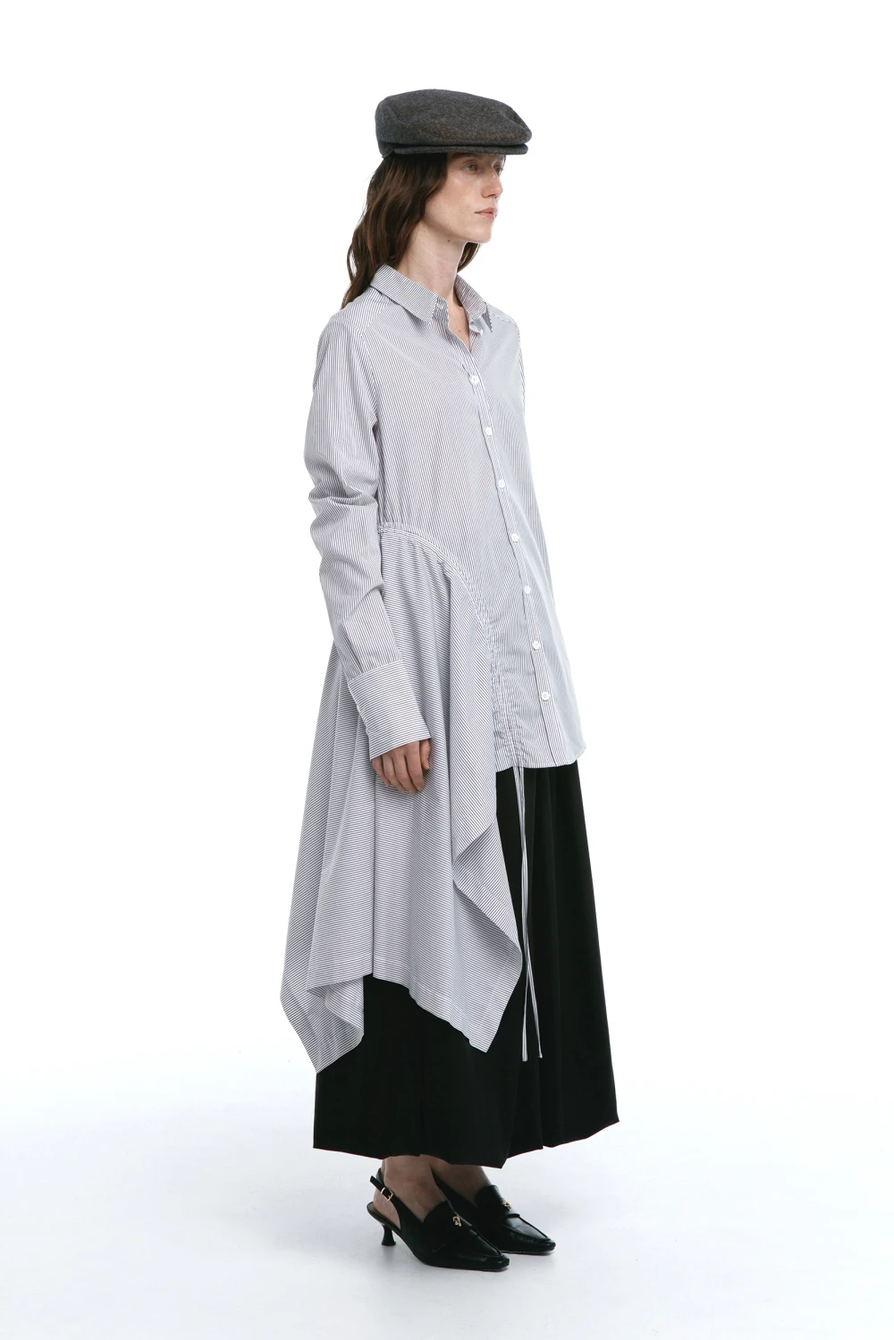 Рубашка Ixora ( Цвет Белый в коричневую полоску )