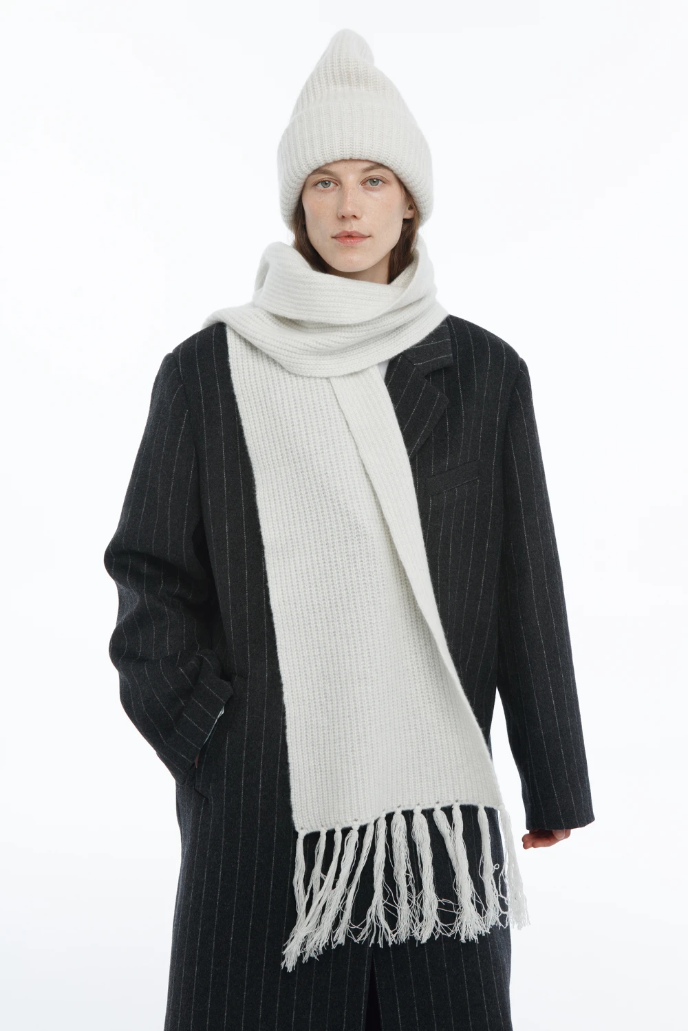 Шарф Echarpe ( Цвет Светло-серый )