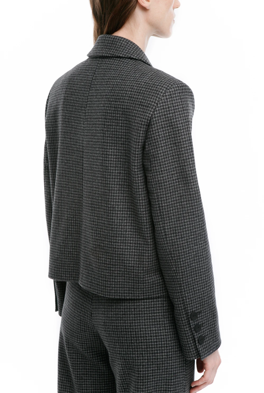 Жакет FOLK ( Цвет Серый в клетку )