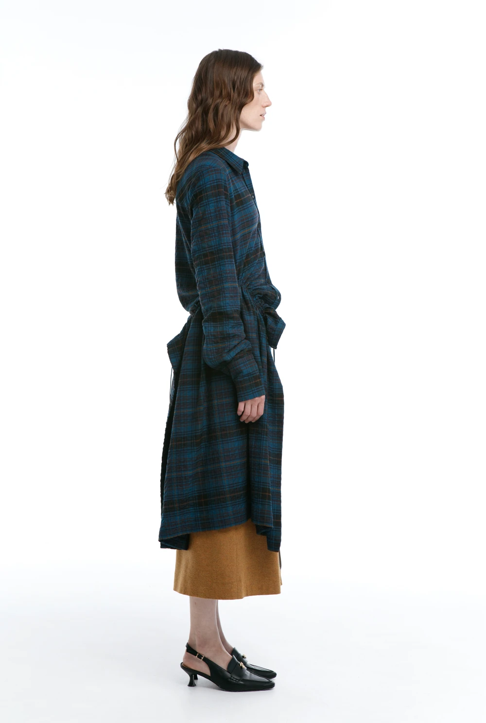 Рубашка Ixora ( Цвет Морская волна в клетку )