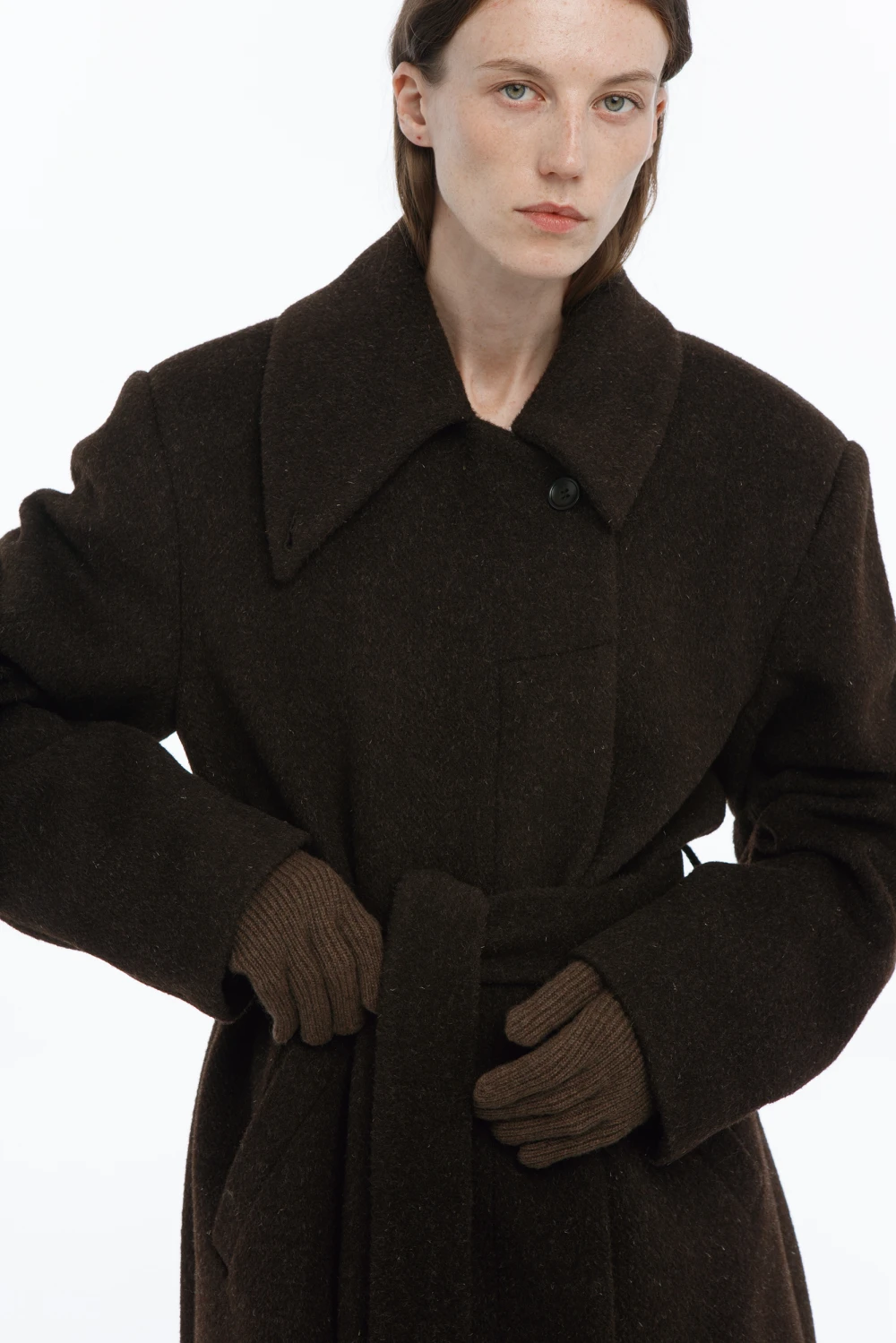 Перчатки cashmere ( Цвет Коричневый )