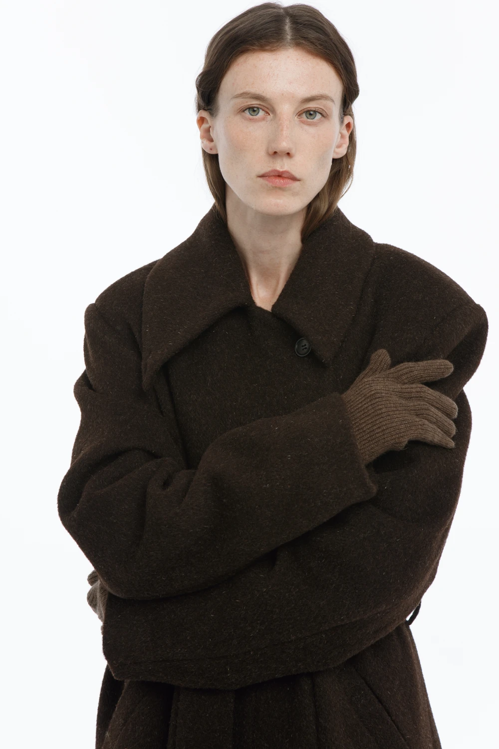 Перчатки cashmere ( Цвет Коричневый )