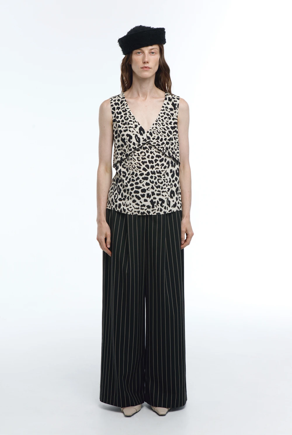 Брюки Time management ( Цвет Чёрный в полоску )