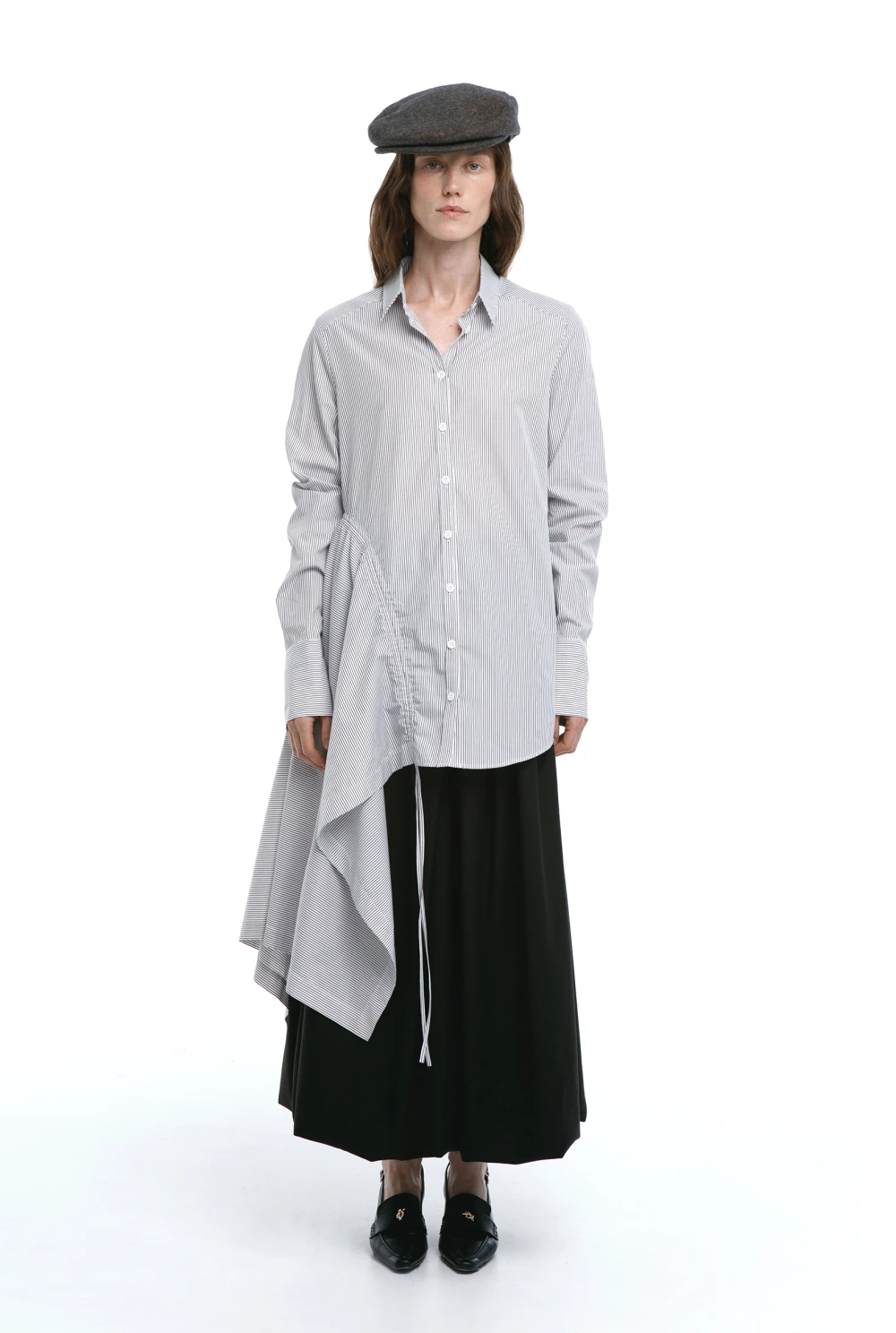 Рубашка Ixora ( Цвет Белый в коричневую полоску )